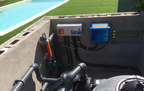 Reparación fuga de agua de bomba de piscinas.